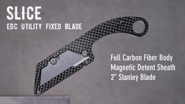 Kickstarter - SLICE EDC Utility Fixed Blade with magnetic detent sheath