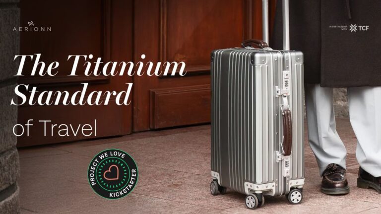 Kickstarter - AERIONN Forma Titanium Carry-On Made for Timeless Travelers