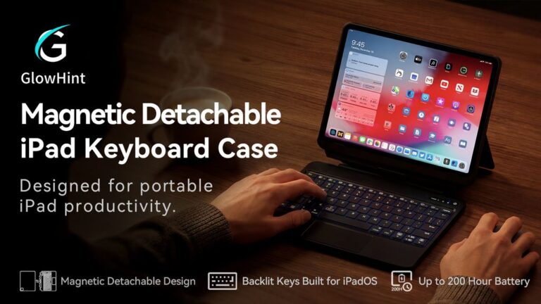 Kickstarter - GlowHint Magnetic Detachable Backlit iPad Keyboard Case