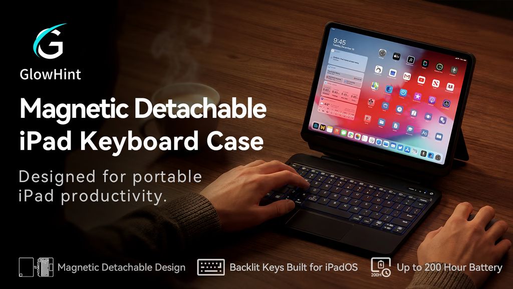 Kickstarter - GlowHint Magnetic Detachable Backlit iPad Keyboard Case