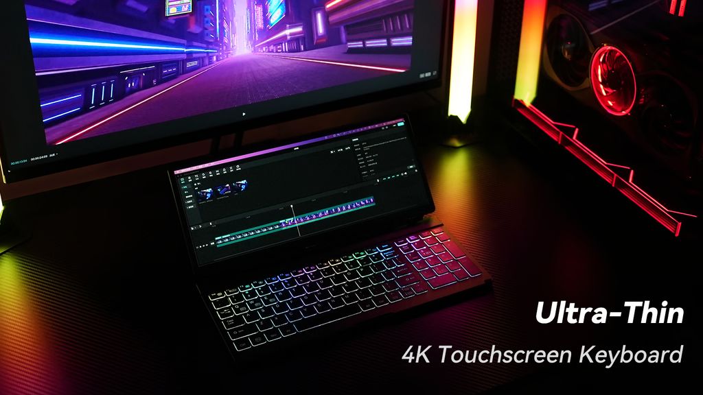 Kickstarter - KeyGo Gen2 Ultra-Thin Folding Keyboard with 4K Touch Screen