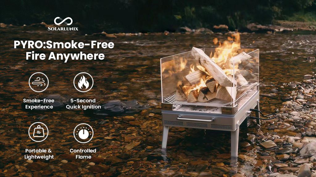 Kickstarter - PYRO The World's First 360° Titanium Smokeless Fire Pit