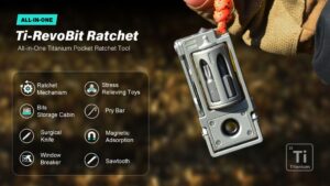 Kickstarter - Ti-RevoBit Ratchet - Titanium Multi-Tool for Everyday Carry