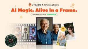 Kickstarter - Vinabot AI Talking Frame AI Magic. Alive in a Frame