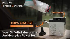 Kickstarter - YUEDAO Portable Generator Power up instantly with saltwater