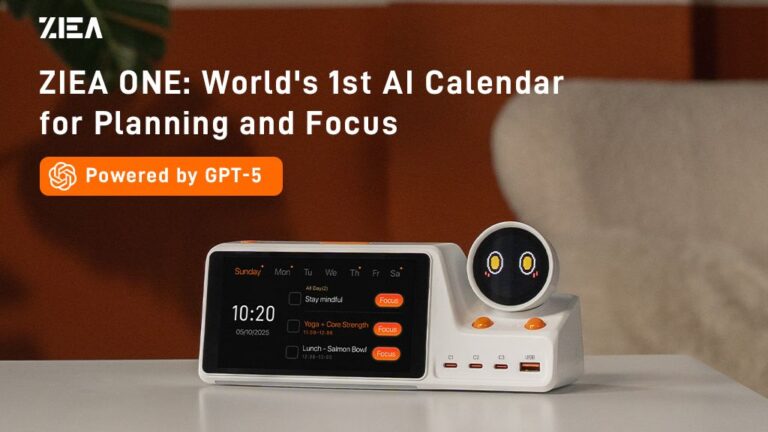 Kickstarter - ZIEA One World's 1st AI Calendar for Planning and Focus