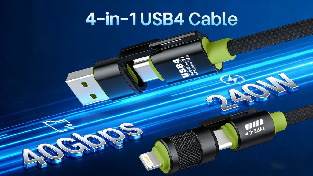 Kickstarter - ZeusCable The Ultimate 4-in-1 USB4 Cable