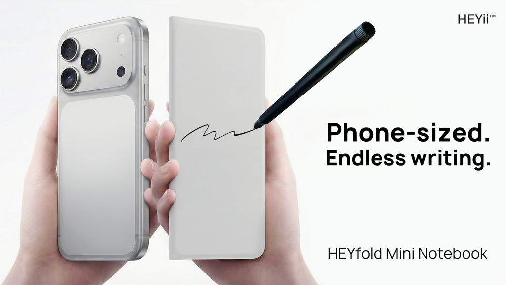 Kickstarter - HEYfold Mini A Reusable Notebook System for Life on the Go