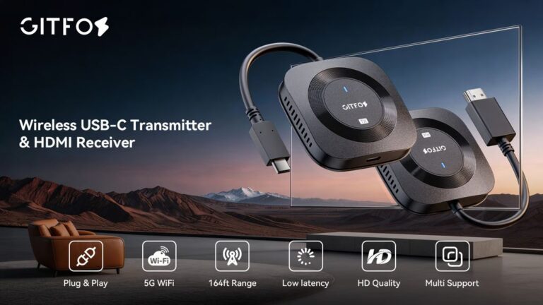 Kickstarter - Wireless USB-C Transmitter & HDMI Receiver No WiFi Needed