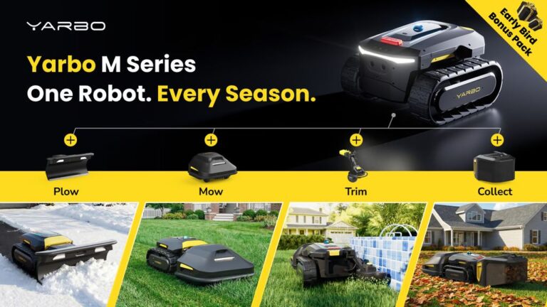 Kickstarter - Yarbo M The Universal Modular Yard Robot. 1 Core. 4 Jobs