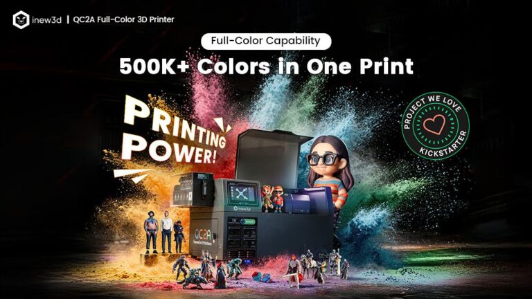 Kickstarter - inew3d The Desktop Full-Color 3D Printer with AI Modeling