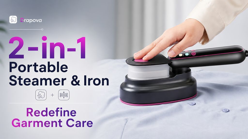 Kickstarter - Drapova 2-in-1 Portable Steamer&Iron, Redefine Garment Care