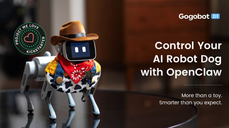 Kickstarter - Gogobot D1 Control Your AI Robot Dog with OpenClaw