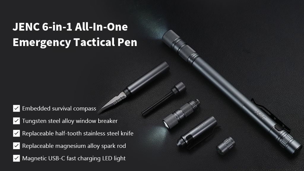 Kickstarter - JENC 6-in-1 All-In-One Emergency Tactical Pen