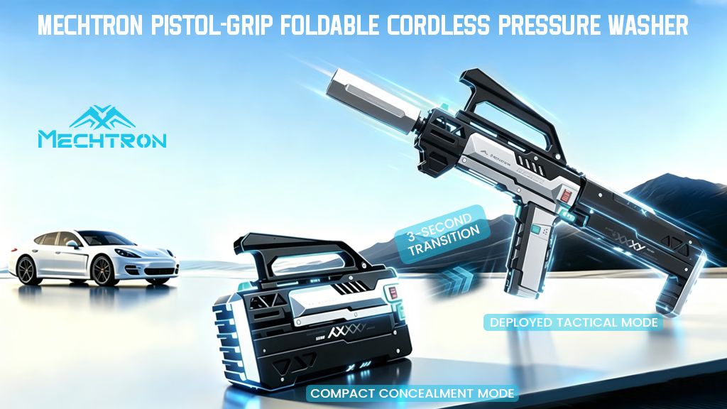 Kickstarter - MECHTRON Pistol-Grip Foldable Cordless Pressure Washer