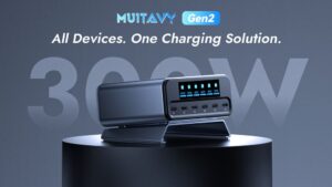 Kickstarter - MUITAVY Gen2 300W Power, 7-in-1 Smart GaN Charging Hub