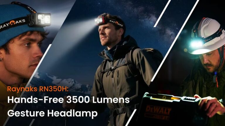 Kickstarter - Raynaks RN350H Hands-Free 3500 Lumens Gesture Headlamp