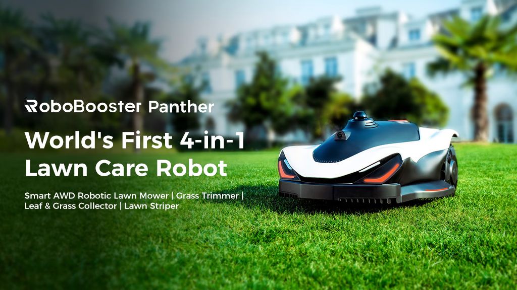 Kickstarter - RoboBooster Panther World First 4-in-1 Lawn Care Robot