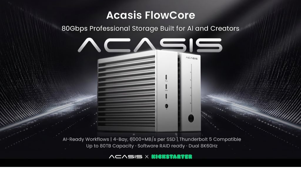 Kickstarter - Acasis 80Gbps Pro Storage, Built for Al and Creative Work