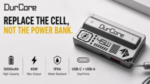 Kickstarter - DurCore：Tactical Power Bank with Swappable Batteries