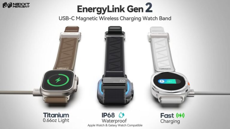 Kickstarter - EnergyLink Gen 2 Titanium 2-in-1 Apple Watch Charger Band