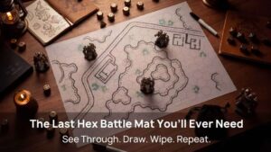 Kickstarter - HEYtrace Hex- Traceable, Reusable Curl-Free Battle Mat
