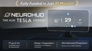 Kickstarter - NeuroHUD The Heads-Up Display Tesla Forgot