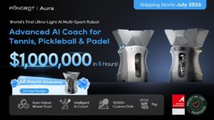 Kickstarter - Pongbot Aura World's First Ultra-Light AI Multi-Sport Robot