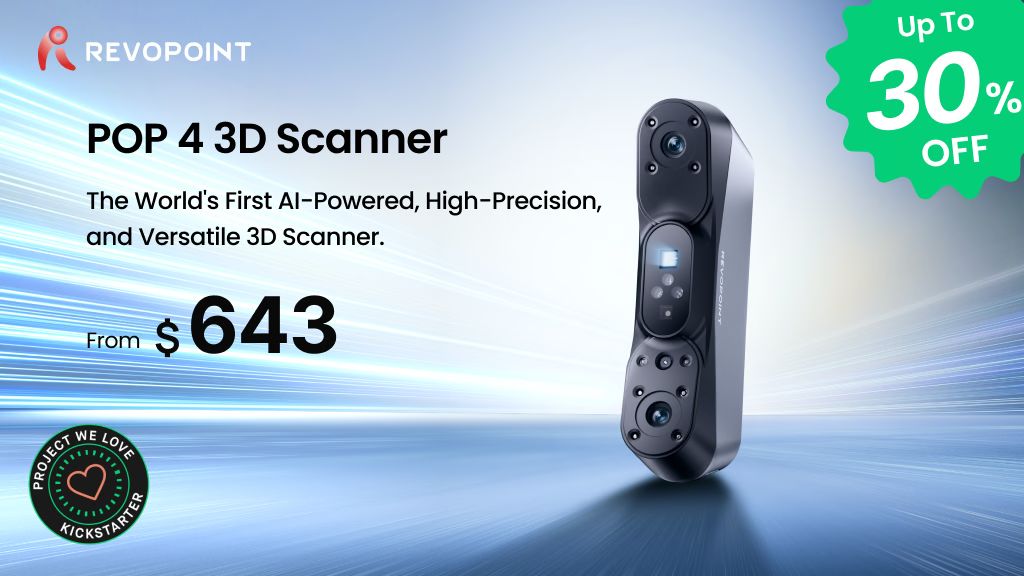 Kickstarter - Revopoint POP 4 3D Scanner