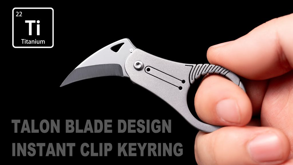 Kickstarter - SpearEdge — Titanium EDC Claw Knife Keychain Knife