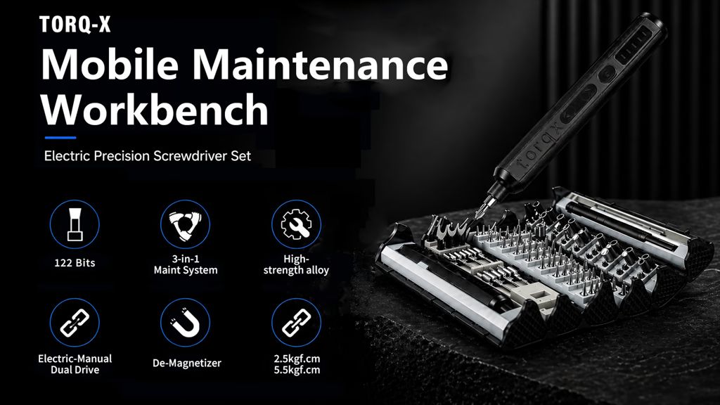 Kickstarter - TORQ-X 125-in-1 Electric & Manual Precision Driver Kit
