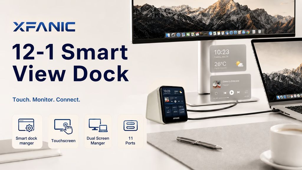 Kickstarter - XFANIC：SmartView Dock with Touch Display &AI Agent Live View