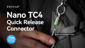 TiSnap Nano-Hardened Titanium EDC Quick-Release Connector