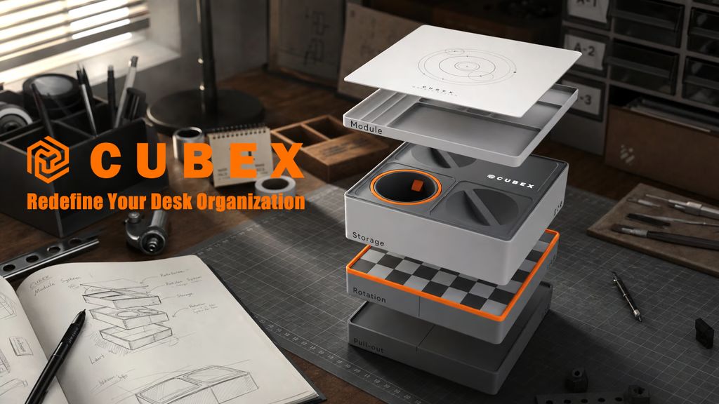 Kickstarter - CUBEX：Modular Multi-Tier Desktop Storage Box