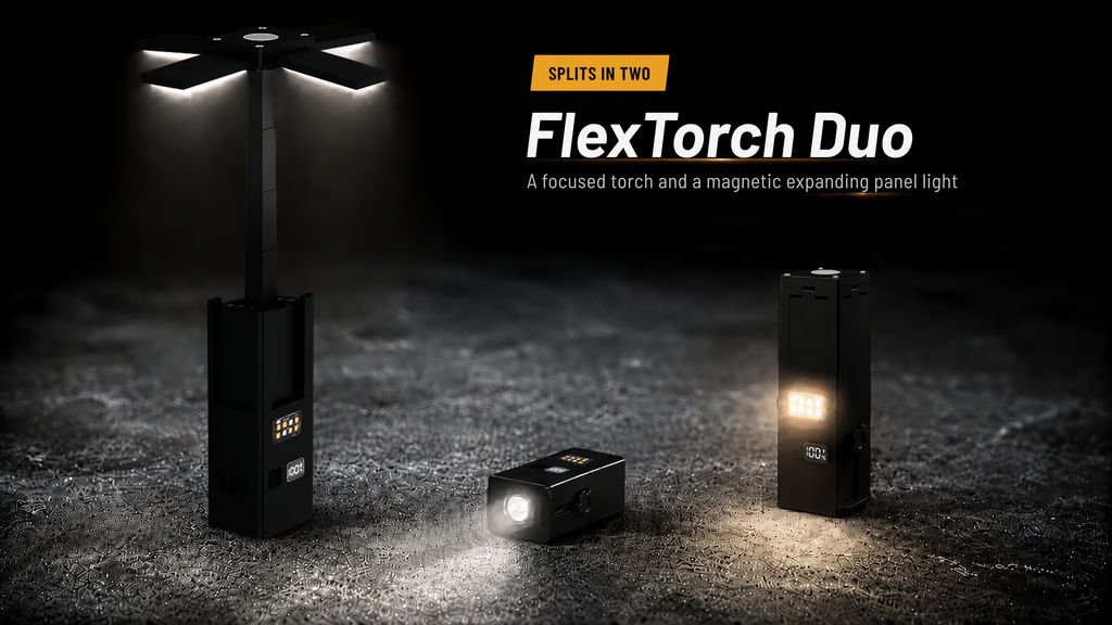 Kickstarter - FlexTorch Duo - The World's First Modular Flashlight