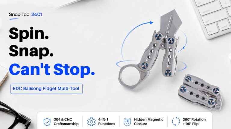 Kickstarter - SnapTac 2601 The Balisong-Inspired EDC Fidget Multi-Tool