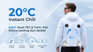 Kickstarter - SubZ Dual-TEC & Twin-Fan Active Cooling Sun Jacket