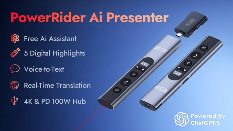PowerRider P1- AI-Powered Presenter Remote