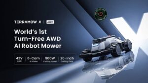 TerraMow X AWD - World's 1st Turn-Free AWD AI Robot Mower