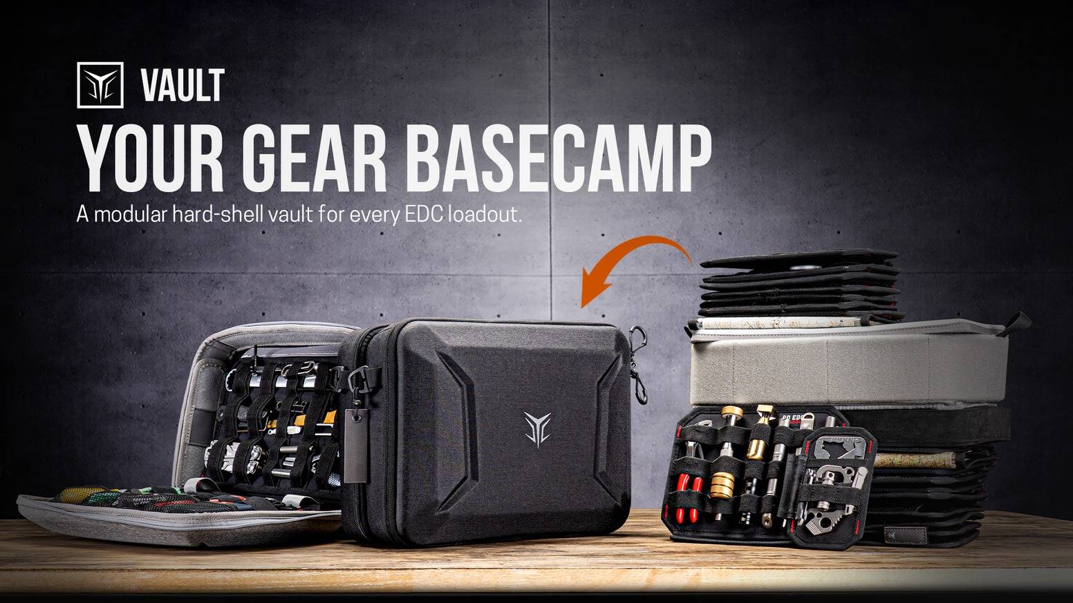 VAULT Basecamp- Fully Modular Hard-Shell Vault for EDC Gear