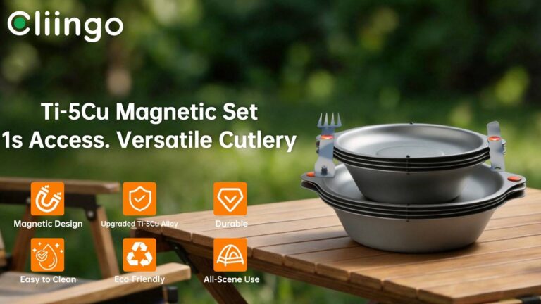 Cliingo Ti-5Cu Magnetic Dining Set- 1-Second Access