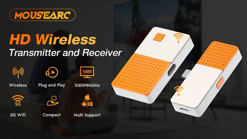 MouseArc G1- Plug & Play Wireless HD Transmitter and Receiver
