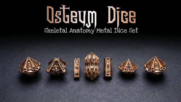 Osteum Dice- Skeletal Anatomy Metal Dice Set