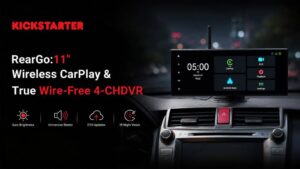 RearGo- 11- Wireless CarPlay & True Wire-Free 4-CH DVR
