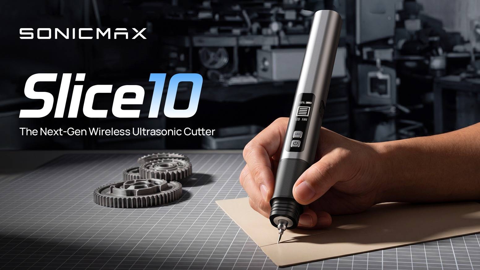 SonicMax Slice 1.0- Next-Gen Wireless Ultrasonic Cutter