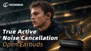 SoundBud OpenAnc- True Active Noise Cancellation Open Earbuds