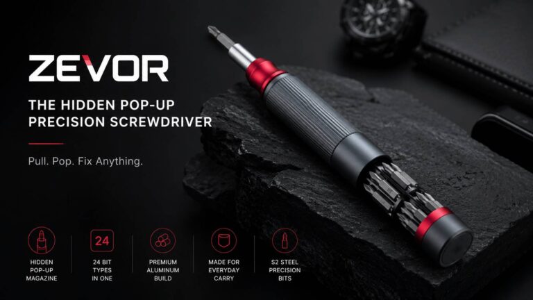 ZEVOR- The Hidden Pop-Up Precision Screwdriver