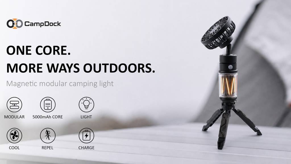 CampDock- Modular Magnetic Camping Light System