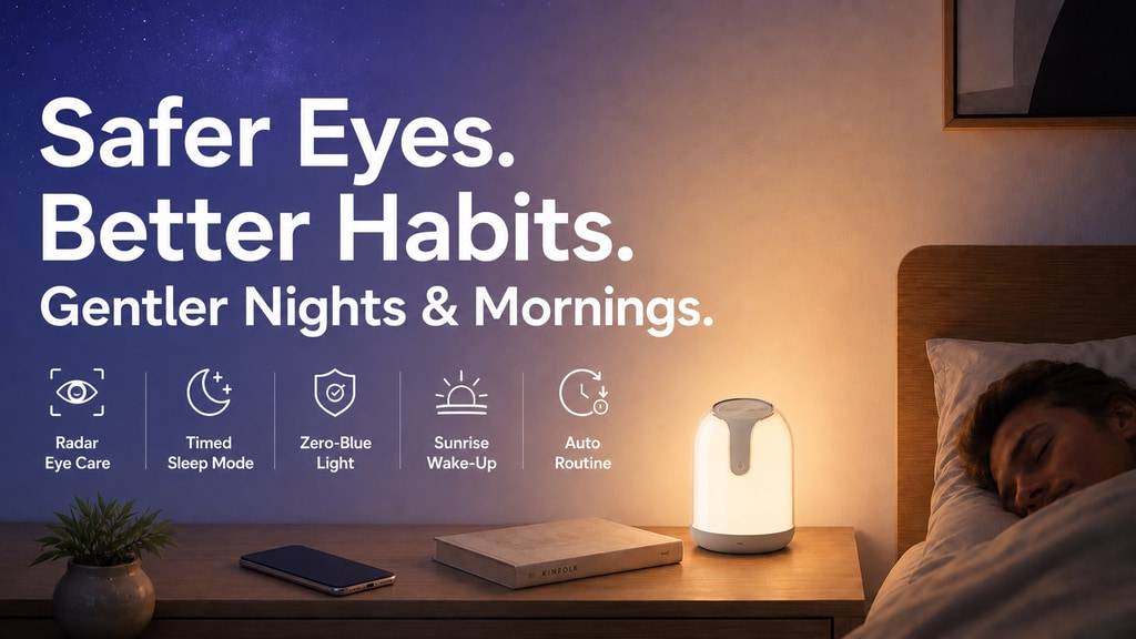 Elunvia- Human Tracking Smart Lamp with Indirect Lighting
