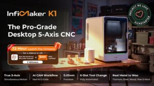 InfiMaker K1- The Pro-Grade Desktop 5-Axis CNC